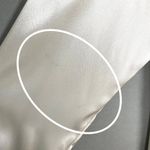 Vintage Blouse Lace‎ Collar Victorian Cream White Long Sleeve Button Photo 9