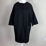 Jarbo Monroe Double Face Button Front Pocket Over Coat in Black Size 1 (L 12 Photo 2
