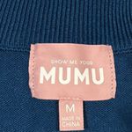 Show Me Your Mumu  Zoe Zip Dress Size M USA Chevron Knit Photo 6