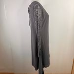 Stetson  Gray Dress with Lace Sleeves Women's Size Small Photo 2