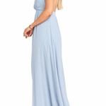 Show Me Your Mumu Amanda Maxi Bridesmaid Wedding Dress Sleeveless Blue Steel XXS Photo 14