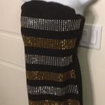 Bongo Strapless  Studded Metallic L Black & Gold Photo 1