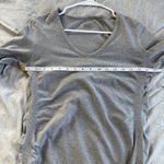 Athleta  USA Foresthill Ribbed Stretch Long Sleeve Crew M Gray Organic Cotton Photo 5