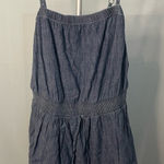 7 For All Mankind 7‎ for All Mankind Blue Denim Sleeveless mini Dress size XS Photo 0
