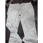 White House | Black Market  Pants Sz 14 Cargo Utility Ivory Beige  WHBM Photo 0