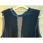 Modcloth  Blouse 3X Navy Velvet Cyber Office Siren Date Night Preppy Holidays Photo 1