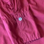 Tommy Hilfiger  Poplin Shirt Dress Large Burgundy NO Belt Photo 5