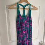 The North Face Dress Active Halter maxi pink teal southwest gorpcore Small Photo 4