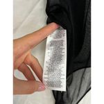 Herve Leger Hervé Léger Sheer Long Sleeve Turtleneck Bra Bodysuit Black Women's Size XXS Photo 4