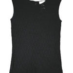 Loft Sweater Womens Small Black Knit Top Neutral Whimsigoth Dark Fairy Grunge Photo 0