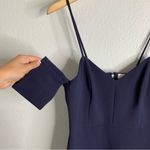 Likely  Revolve Navy Blue Arden Open Shoulder Midi Dress Size 4 Photo 2