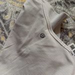 Lululemon  all it takes ribbed short sleeve light vapor size 6 Photo 3