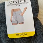 Active Life Shorts Cozy Comfy Drawstring Charcoal Gray Womens M NWT Photo 7
