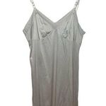 Vassarette  White Slip 40 Nightgown Lace V Neck Sleeveless Lightweight Vintage Photo 0