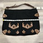 Rampage NWT  Fifty Five Large Western Shoulder Bag Purse Black Brown Adjustable Photo 5