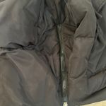 Black Down Puffer Coat Jacket Sherpa Lined Hooded Warm Winter Womens Photo 9