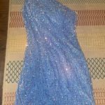 Short Blue One Strap Formal Dress Photo 0