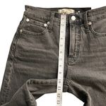 Madewell  Black Straight Leg Women's Raw Distressed Hem Jeans New w/ Tags Photo 2