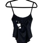 ANDIE  Women's Bodysuit Black Ribbed One Piece Size L Photo 0