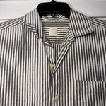 Han Starnes Hemp Cotton Striped Mini Dress Short Sleeve Black Size L Photo 1