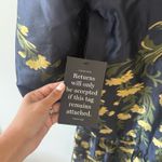 Tuckernuck  Navy Jasmine Vine Jacquard Palmerston Dress M Photo 5