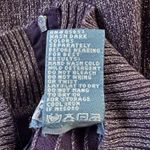 Vintage '00s Koret Purple Metallic Ribbed Short Sleeve Turtleneck Sweater Size M Photo 5