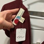 Free People  Darling Mini Dress Maroon NWT Photo 4