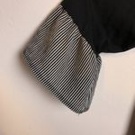 Cool Melon Black Striped Ruffle Half Sleeve Shirt Size M Photo 3