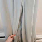 Jenny Yoo  Kiara Dress Light Green Gray Women's Maxi Morning Mist Bridesmaid Tie Photo 5