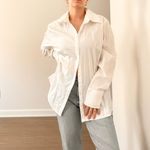 Attention  White Button-Up Shirt Photo 3