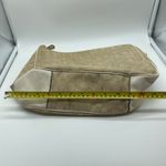 Coach Y2K Khaki White Jacquard Leather Fabric Trim Hobo Shoulder Tote Bag Retro Photo 11