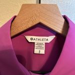Athleta  Performance Oversized Poplin‎ Top in Jazzy Purple Button-Up Shirt Photo 2