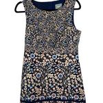 Maeve  Anthropologie Brindille Sheath Blue Floral Dress Size 8 Petite Photo 0