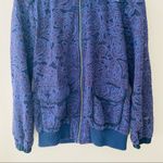 Anthropologie Elevenses by Anthro. Lace Zip Up Jacket Purple/Blue Sz XS Photo 2