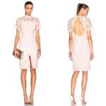 Alexis Pink Rose Blush guipure Ardella High Neck bodycon Midi Dress Size M Photo 1