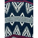 Abercrombie & Fitch Blue White Fair Isle Knit Long Sleeve Cardigan Sweater Sz S Photo 4