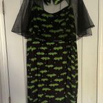 Rosegal Bat Halloween Pin Up Goth Dress Black/Green Plus Sz 5X Black Photo 1