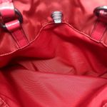 Coach Red Nylon Leather Zip Top Shoulder Tote Bag Purse F57903 Photo 13