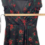 Ralph Lauren Lauren Womens Dress Size 12 Dark Floral Romantic Christmas Flowy Photo 12