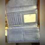 Coach  Black Wallet with Patent Leather Trim and Monogram Design Photo 5