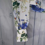 Rachel Rachel Roy sheer long sleeve Floral top Blue Size 12 Photo 4