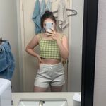ZARA White High Waisted Shorts Photo 4