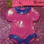 Boutique Adult Baby Shower Onesie Necklace Gag Gift Gender Reveal Party Favors Pink Photo 1