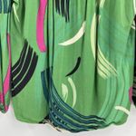 Anthropologie The Odells Kelly Green Peasant Blouse Geometric Print Size Small Photo 6