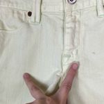 Madewell Light Yellow-Green Low Rise Distressed Denim Cutoff Shorts Photo 2