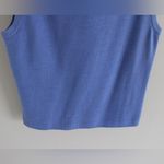 St. John Sport Knit Blue Tank Top with Scarf/Collar Size L Photo 6