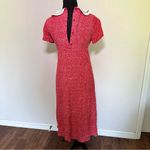 Bonnie Jean Vintage Red Pleated Sundress with Peter Pan Collar and Rose Details Size 14 Photo 4