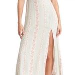 We Wore What Revolve  Puff Sleeve Slit Midi Dress Victorian Floral Size 0 Photo 0