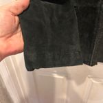 st. john's bay  Womens Washable Suede Leather Black Jacket Full Zip XL Pockets Photo 4