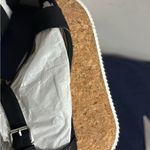 Adrienne Vittadini Womens Chaps Ankle Strap Wedge Black Platforms Wedges Photo 5